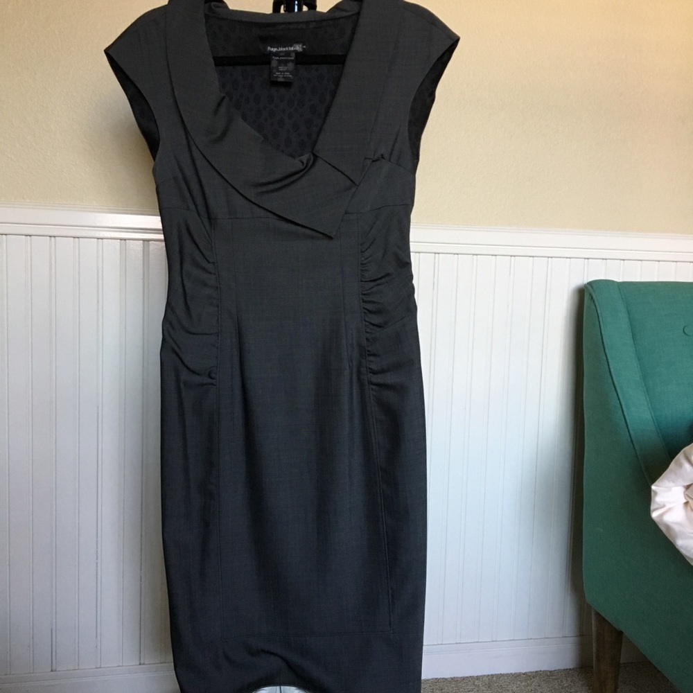 Paige (black label) Seymour wool dress, dark grey